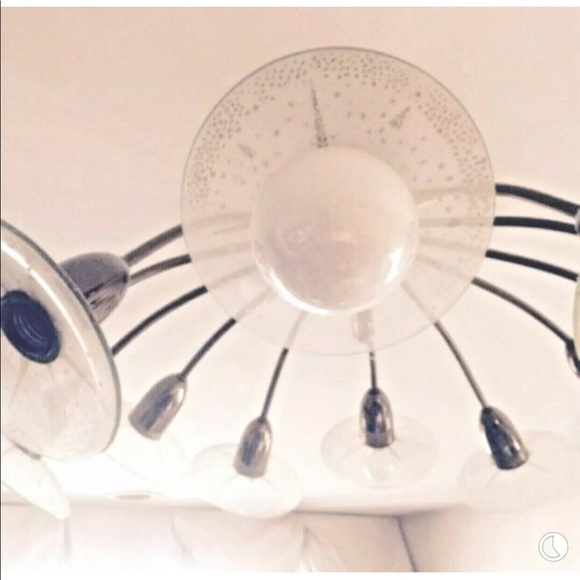 Lightolier Claremont Sunburst Chandelier MCM - Picture 6 of 9